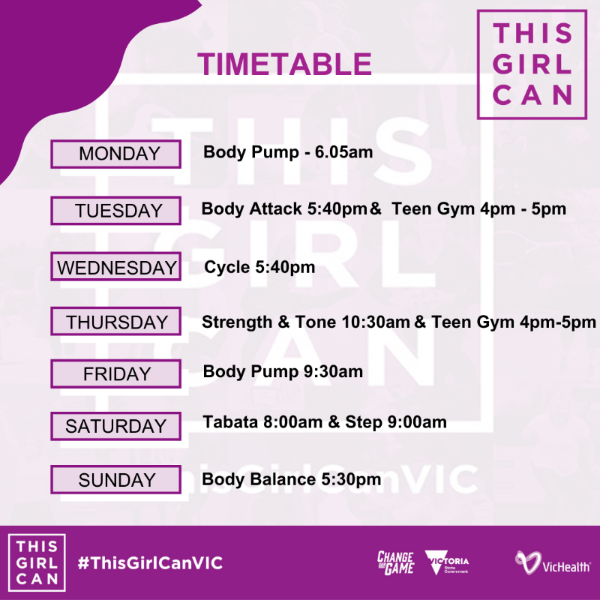 "This Girl Can" Week Wangaratta Sports & Aquatic Centre